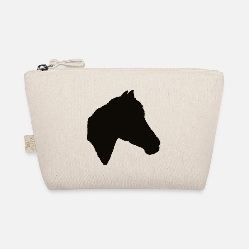 Pferd, Pferde, Pferde-Scherenschnitt Bio-Täschchen