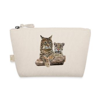 Lynx and Cloudy Leopard - Organic Pouch - nature - Front