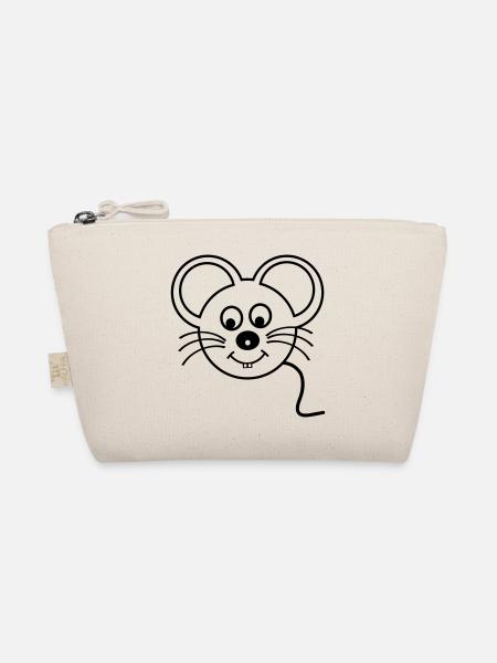 Maus - Bio-Täschchen - Natur - Vorne