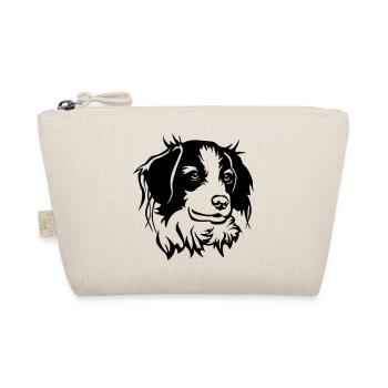 Kooikerhondje head - Organic Pouch - nature - Front