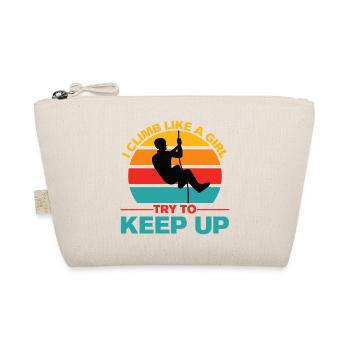 Canyoning Climb Like A Girl Girl Rock Climbing - Organic Pouch - nature - Front