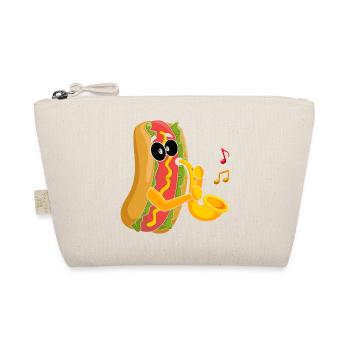 Saxophonist Saxophone Wurst Music Musician - Organic Pouch - nature - Front