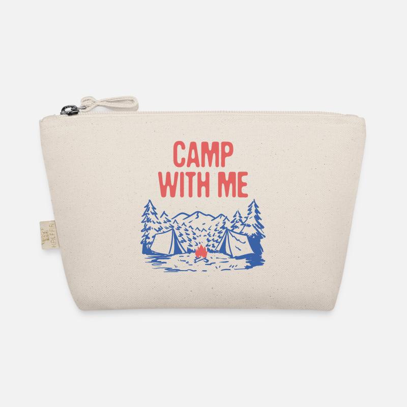 Camp with Me Camping Couples Camper Lovers Nature Bio-Täschchen