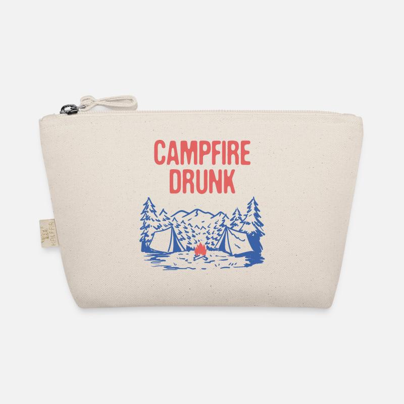 Campfire Drunk Camping Beer Lover Camper Drinker Bio-Täschchen