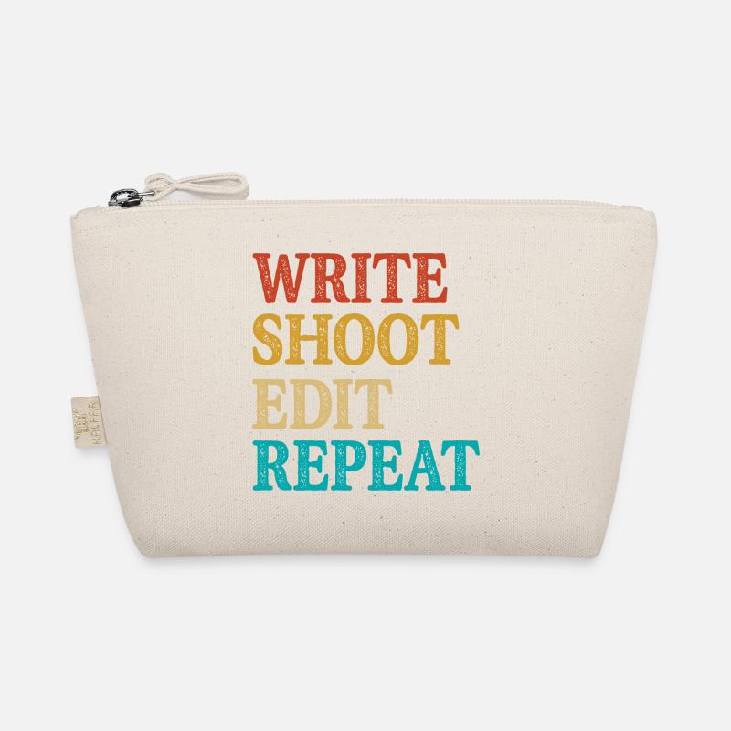 Write Shoot Edit Repeat Filmmaker Bio-Täschchen