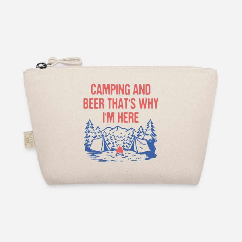 Camping and Beer Camper Drinking Camp Alcoholic Bio-Täschchen