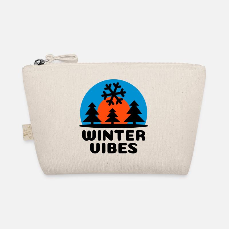 Winter vibes (sun, sky vault, snowflake) Organic Pouch