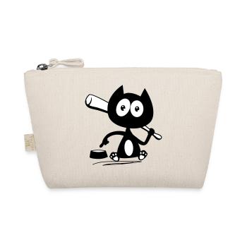 Give me food! Cat humor! - Organic Pouch - nature - Front