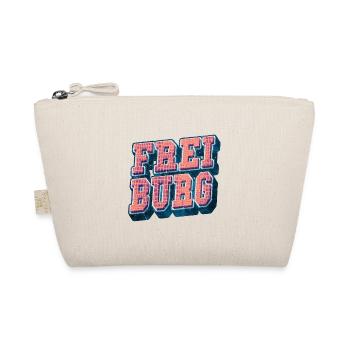 Freiburg Germany City Font Vintage Retro - Organic Pouch - nature - Front