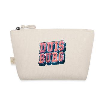 Duisburg Germany City Font Vintage Retro - Organic Pouch - nature - Front