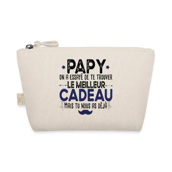 Papy Grand-Père Cadeau Petit Fils Petite Fille - Trousse biologique - nature - Devant