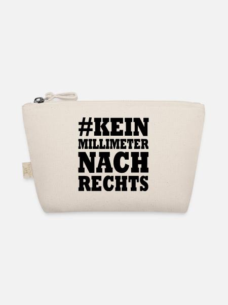kein millimeter nach rechts - Bio-Täschchen - Natur