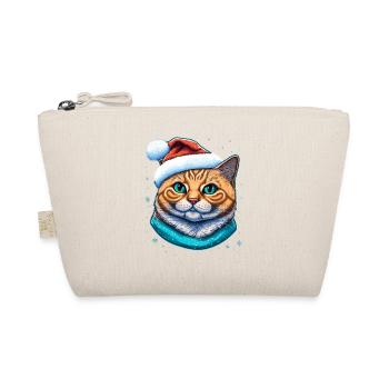Xmas kitten digital illustration, a great Advent - Organic Pouch - nature - Front