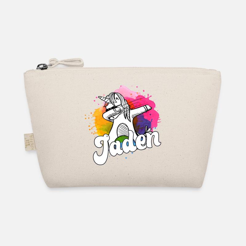 JADEN - Beautiful Boy Name with Cool Unicorn Organic Pouch