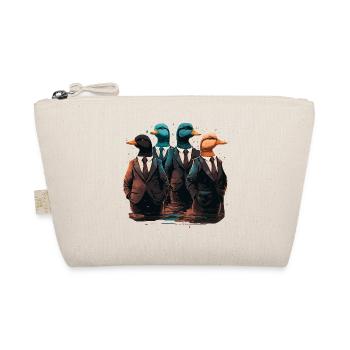 Funny Ducks in Suits - Organic Pouch - nature - Front