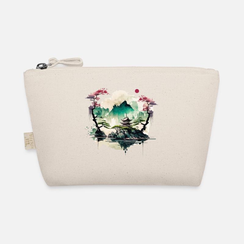 Chinese Temple on a Cliff Organic Pouch