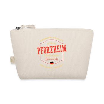 Pforzheim Deutschland Stadt Schrift Vintage Retro - Bio-Täschchen - Natur - Vorne