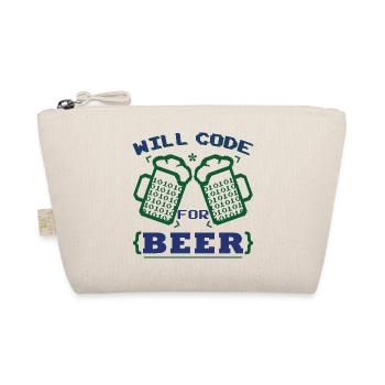 Funny Beer Coding Coder - Organic Pouch - nature - Front