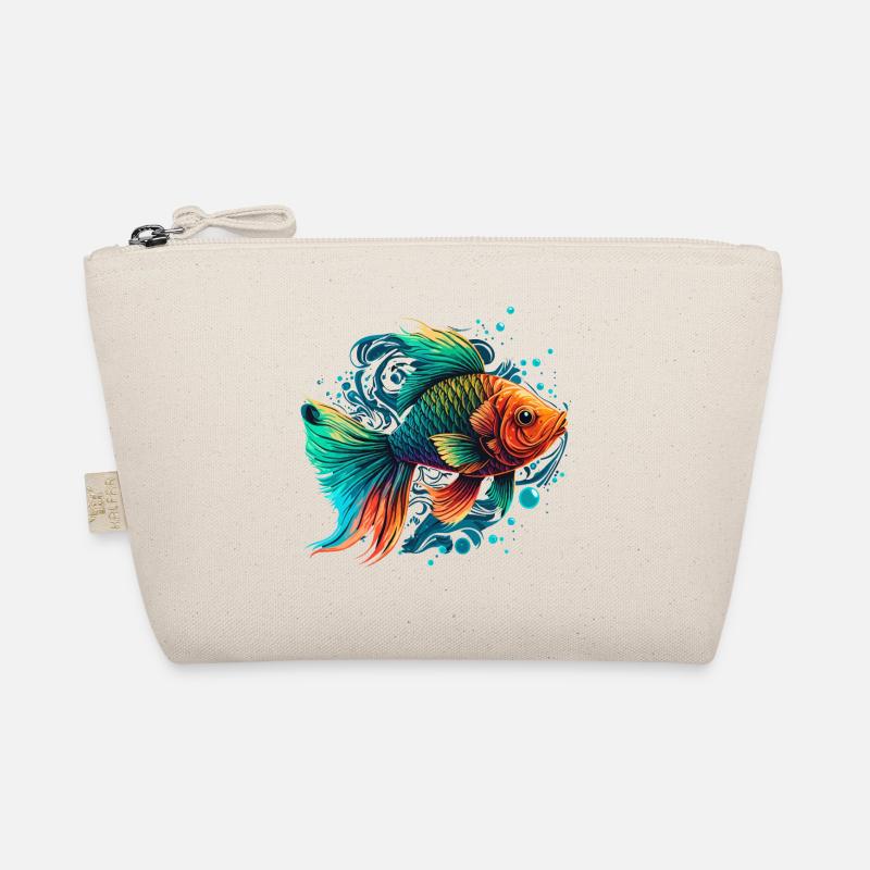Regenbogenfisch Illustration Bio-Täschchen