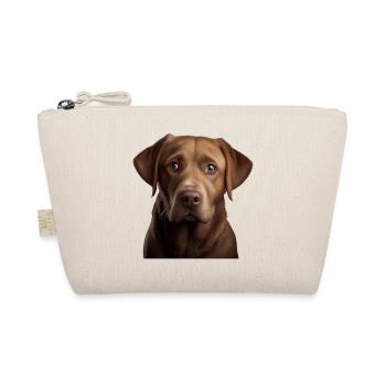 Labrador Retriever, Geschenkidee für Labrador - Bio-Täschchen - Natur - Vorne