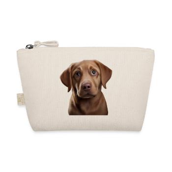 Labrador Retriever, Geschenkidee für Labrador - Bio-Täschchen - Natur - Vorne