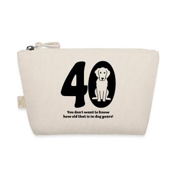 40e anniversaire avec chien - Trousse biologique - nature - Devant