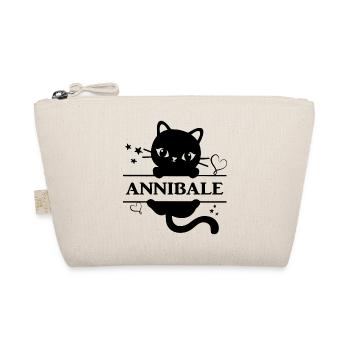 t-shirt Annibale cat t-shirt idée cadeau - Trousse biologique - nature - Devant
