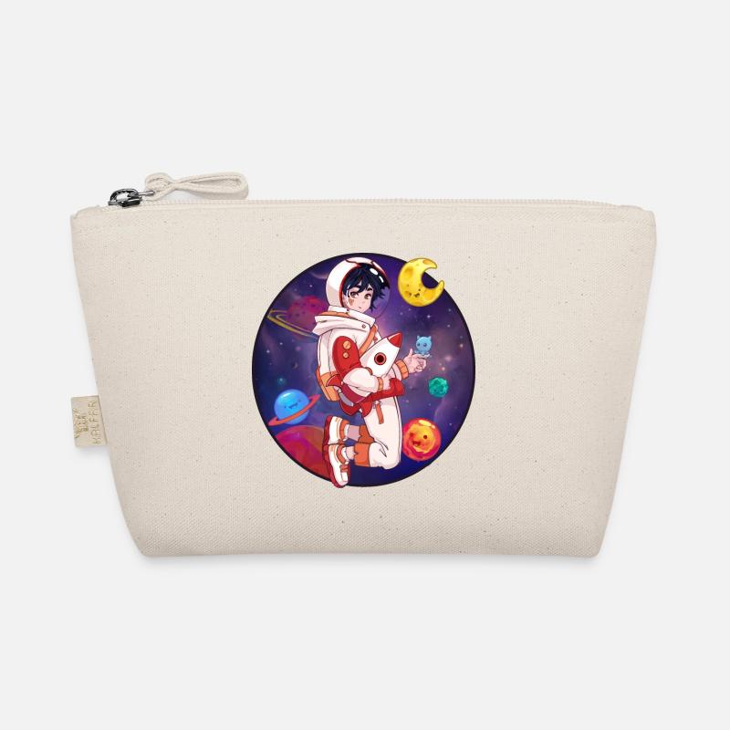 Cosmonaut boy chibi in space - Organic Pouch - nature
