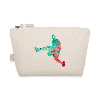 Basketballspieler - PopArt - Bio-Täschchen - Natur - Vorne