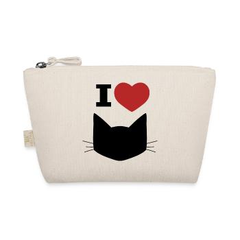 I Love Cats - Bio-Täschchen - Natur - Vorne