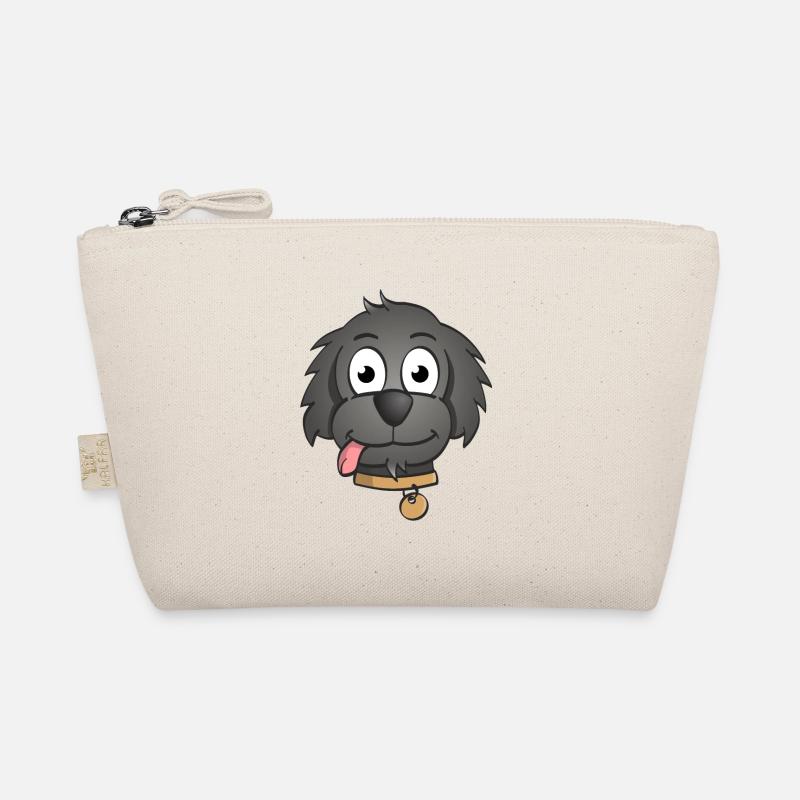 Illustration joyeuse de la tête d’un chien. Trousse biologique
