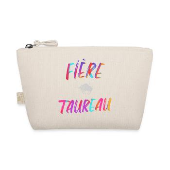 Fière taureau cadeau taureau signe du zodiaque - Trousse biologique - nature - Devant