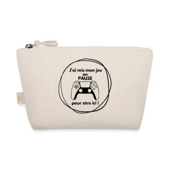 j ai mis mon jeu en pause pour etre ici - Trousse biologique - nature - Devant