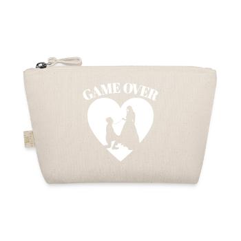 Game Over Funny Bachelor Party Wedding - Organic Pouch - nature - Front