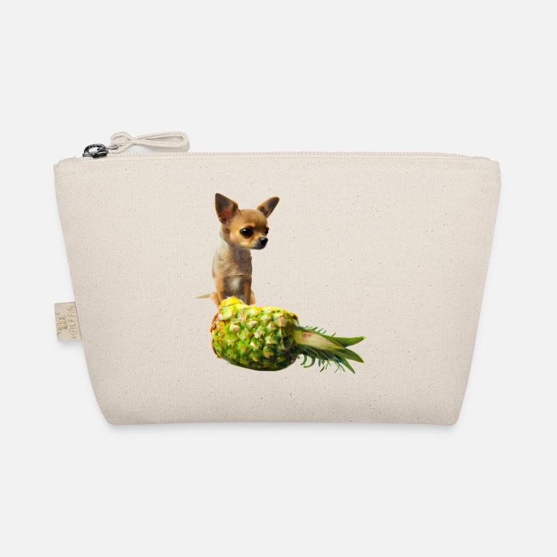 Chihuahua with pineapple Organic Pouch