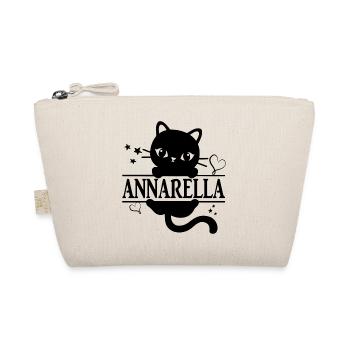 t-shirt Annarella t-shirt chat cadeau idée chat chat - Trousse biologique - nature - Devant