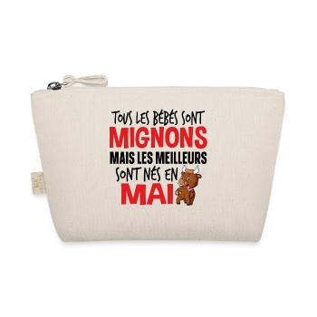 Bébé Mai Taureau Naissance Cadeau Baby - Trousse biologique - nature - Devant