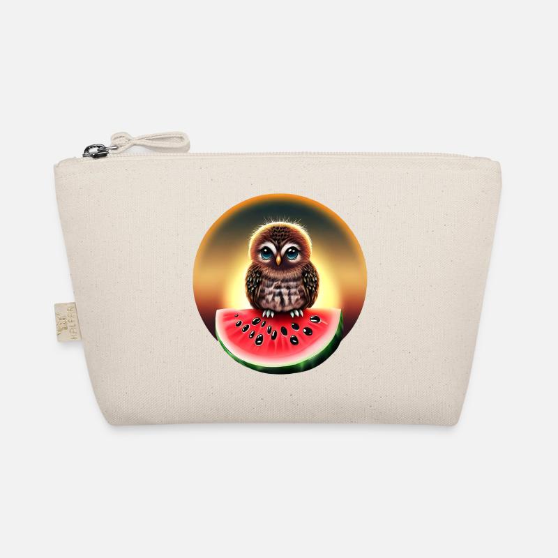 Hibou sur pastèque au coucher du soleil Trousse biologique
