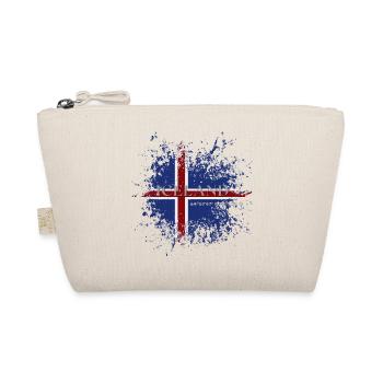 Flag of Iceland grunge, Icelandic pride - Organic Pouch - nature - Front