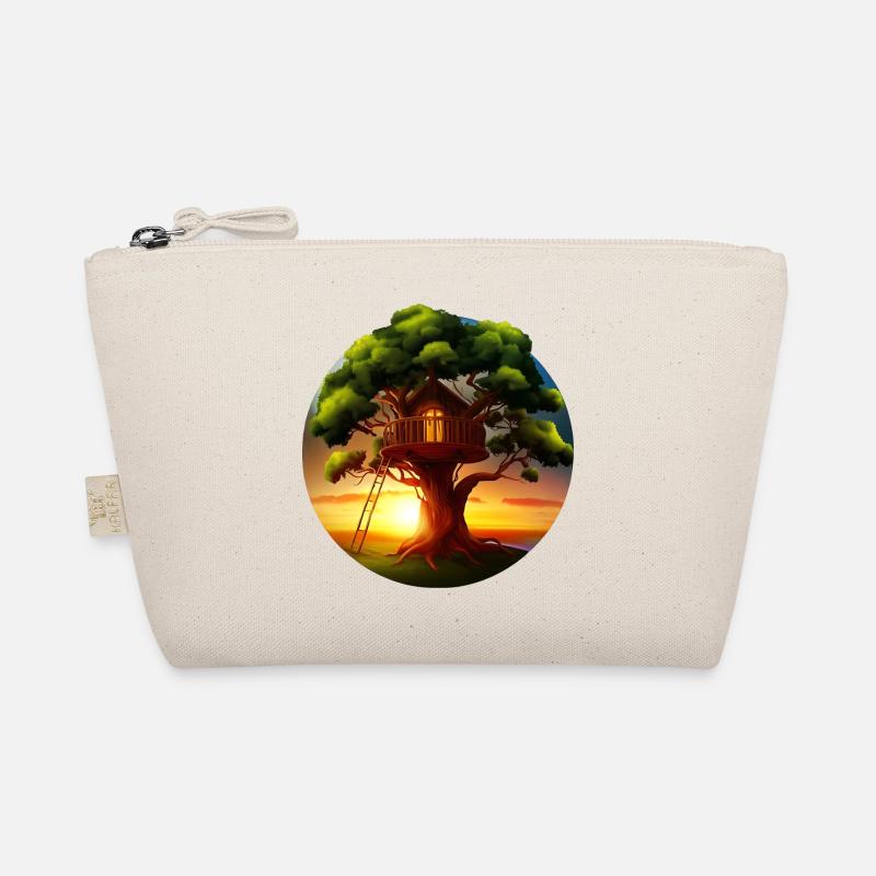 Treehouse at sunset Organic Pouch