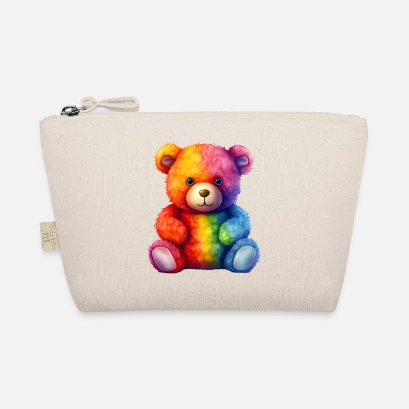 Rainbow Plush Bear Hug Organic Pouch