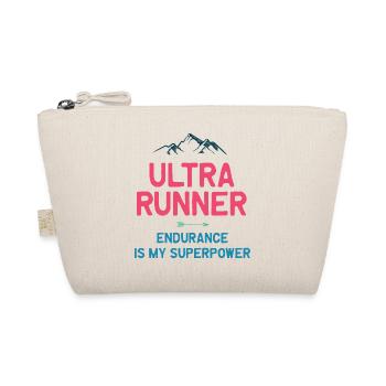 Ultra Runner - Endurance is My Superpower - Organic Pouch - nature - Front