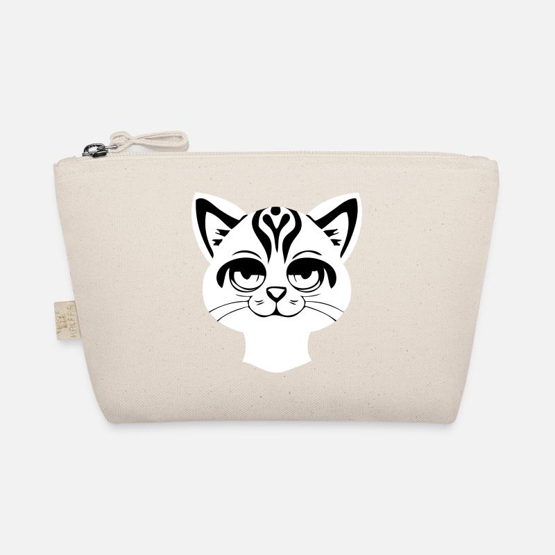 Chat défoncé dans une tige de dessin animé Trousse biologique