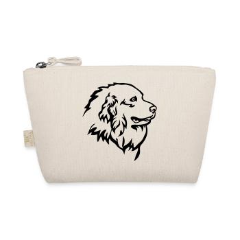 Tête de chien de montagne pyrénéenne « Black Edition » - Trousse biologique - nature - Devant