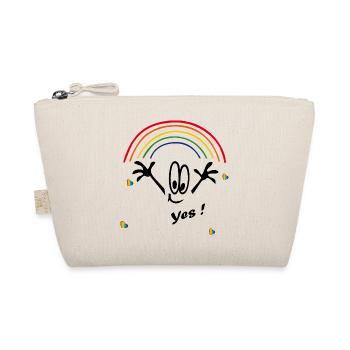 yes, rainbow colors, rainbow - Organic Pouch - nature - Front