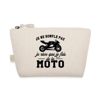 Je ne ronfle pas je rêve que je fais de la moto - Trousse biologique - nature - Devant