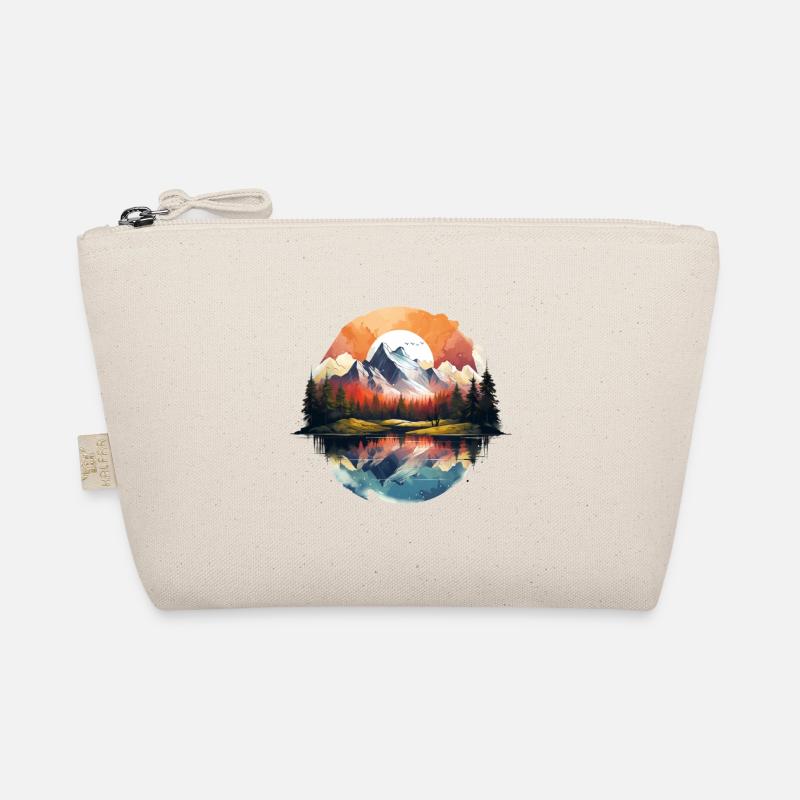 Forest Geometry Forest Nature in the Mountains Organic Pouch