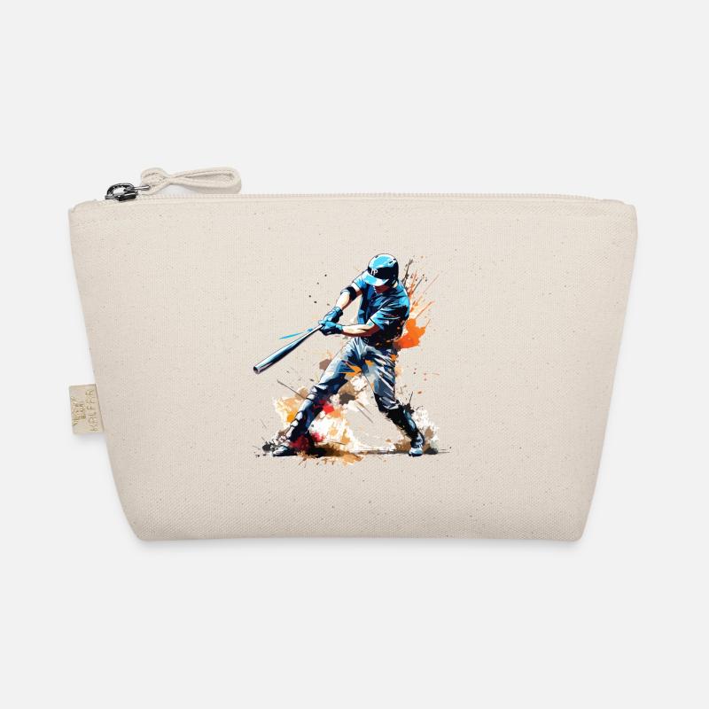 Baseball Baseballspieler Home Run Schläger Splash Bio-Täschchen