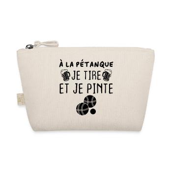 A la pétanque je tire et je pinte - Trousse biologique - nature - Devant