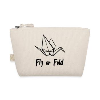 Origami Fly Or Fold - Organic Pouch - nature - Front